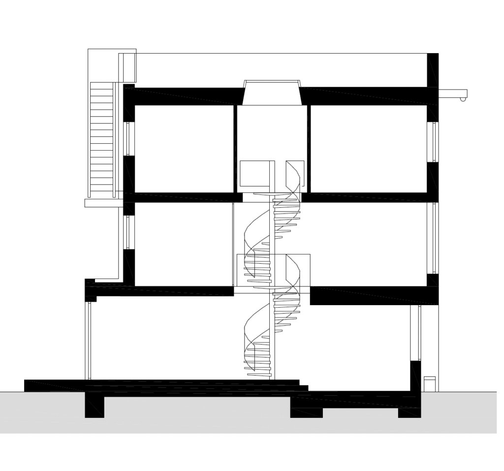 Woning Amsterdam Architectuur doorsnede Studio Staat